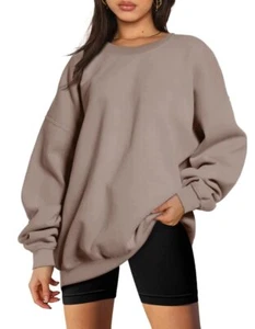 Sweatshirts for Women Hoodies Oversized Crewneck Tops Sweaters Comfy Fall Win... - Picture 1 of 5