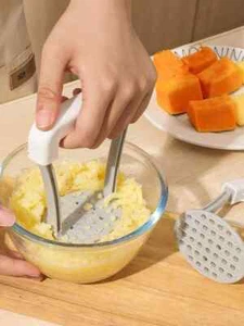 Potato Masher, Manual Potato Squeezer With Wavy Pattern, Kitchen Gadget For Mash - Picture 1 of 6
