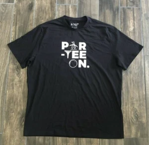 Original Penguin Mens XL Par Tee Golf Tee Shirt. New. Short Sleeve. Black - Picture 1 of 1