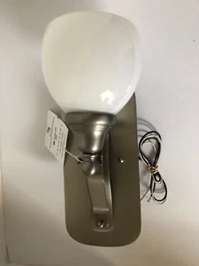 FRAMBURG Widder One Light Wandleuchte Satin Zinn/poliertes Nickel modernes Design - Bild 1 von 12