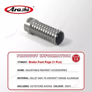Para Honda CBR250R CBR300R CBR650R CBR650F Arashi Reposapiés 1 pieza Clavija de freno - Imagen 1 de 3