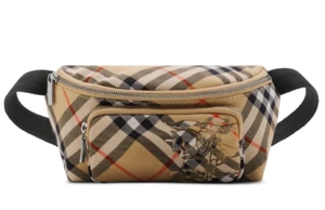 NWT Authentic Burberry Small Check Canvas Belt Bag $730 - Picture 1 of 6