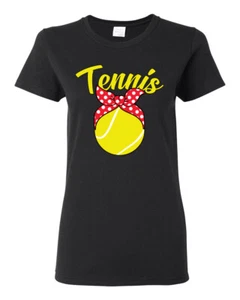 Linda camisa gráfica con arco cinta de tenis para mujer - Imagen 1 de 10