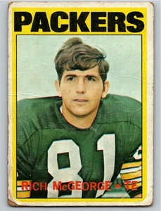 1972 Topps #33 Rich McGeorge Green Bay Packers ¡Envío gratuito! - Imagen 1 de 2