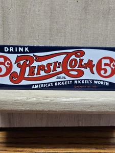 Vintage 1991 Pepsi Cola 5 Cent Collectible Refrigerator Locker Magnet - Picture 1 of 3