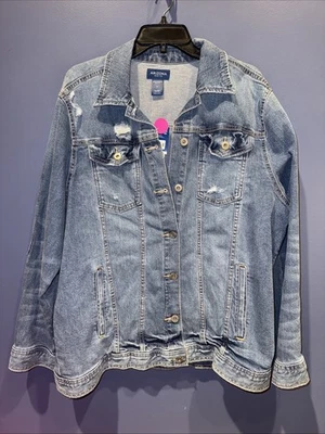 Chaqueta vaquera XL para mujer, mediana Wash Minor Distress Arizona nuevo con etiquetas Foto 1 de 4