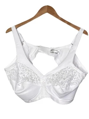 Sujetador Glamorise Magic Lift Soporte Original Blanco Cierre Trasero Inalámbrico Talla 50B Foto 1 de 4