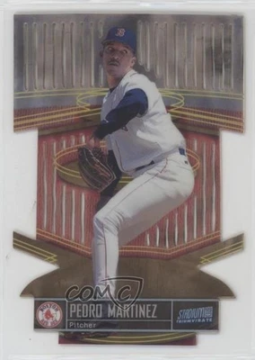 1999 Topps Stadium Club Triumvirate Luminous Pedro Martinez #T7B HOF - Image 1 of 2