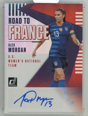 2018-19 PANINI Donruss Alex Morgan Road to France Autographs #1 USA - Image 1 of 2