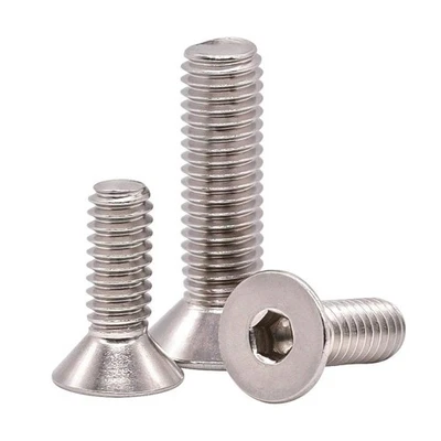 M5-0.8 x 40mm Flat Head Socket Cap Screws, Countersunk Head, DIN7991, Stainle... - Image 1 of 4