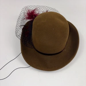TRACEY TOOKER WOMAN'S HAT Brown Black Red - Picture 1 of 5