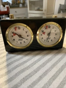 APF V Rolland Chess Timer Analog Wind Clock Germany German Vintage - Picture 1 of 7