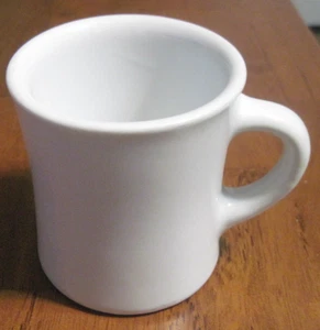 REGO White Fine Porcelain Diner Style Coffee Mug Cup Restaurant Ware - Picture 1 of 7