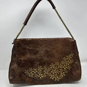 Calleen Cordero Handtasche braun Nieten abgenutzt Leder guter Zustand - Bild 1 von 20