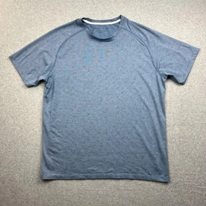 Peter Millar Shirt Mens Large Blue Performance Athletic Top Pattern Golf Tee - Picture 1 of 13