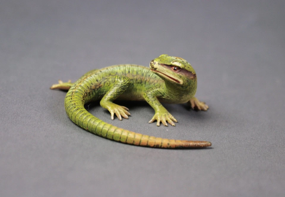 Wiener Bronze. Eidechse. Kleinplastik. Tierfigur. Miniatur. - Bild 1 von 4