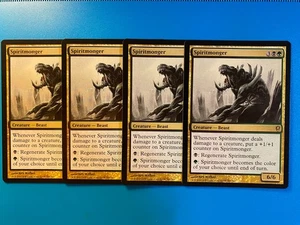 MTG 4x Spiritmonger # 193 Conspiracy Legacy Magic the Gathering x4 NM - Picture 1 of 1
