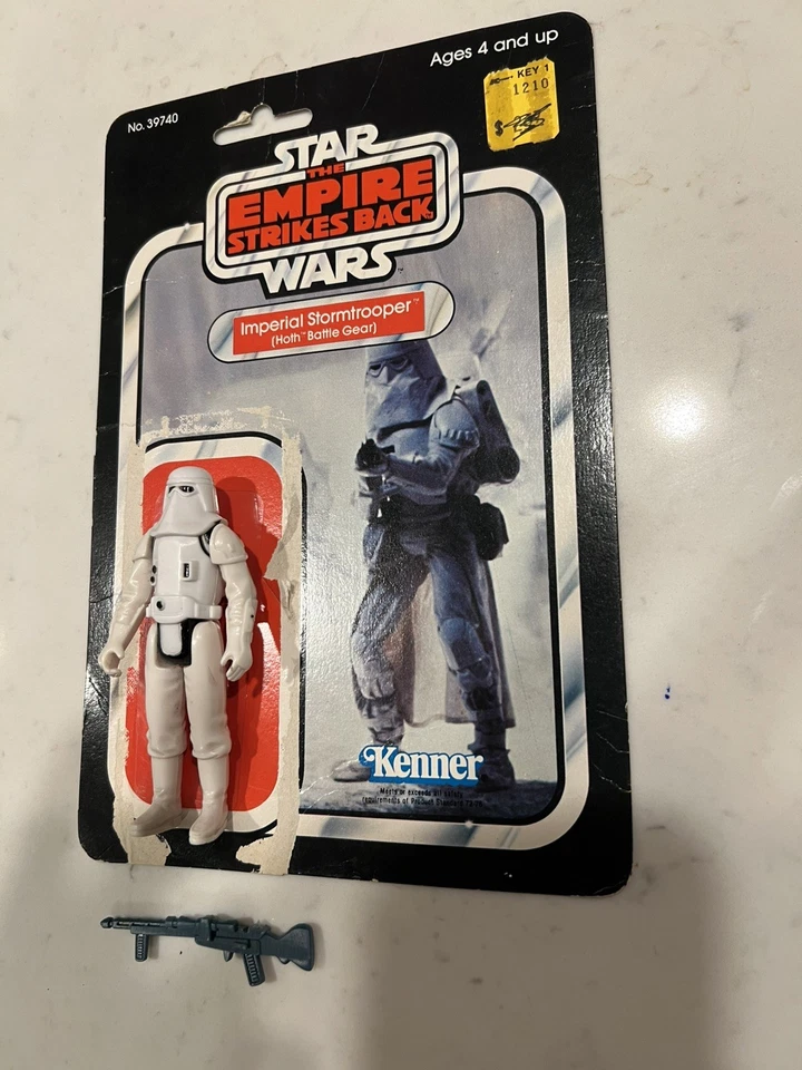 De colección 1980 Star Wars ESB Snowtrooper Sin usar, en caja, reverso de tarjeta original Kenner ¡¡raro!! LEER Foto 1 de 4
