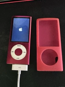 Apple iPod Nano Rosa Paquete Modelo A1320 Con Cable Y Funda Silicona - Imagen 1 de 3