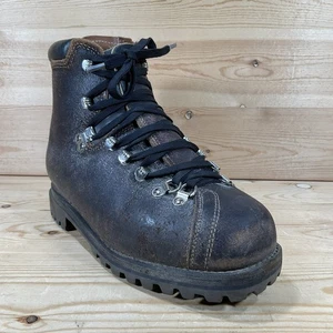 VTG 70s Minerva Swiss Army Military Mountain Boots Men’s Mondo 26 / US 8 Leather - Picture 1 of 12