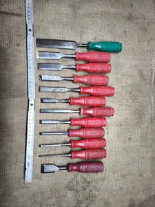 Schwedische Stechbeitel Stemmeisen Bahco Holzbearbeitungswerkzeug Schreiner DIY - Bild 1 von 18