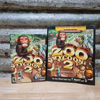 Microsoft Zoo Tycoon 2 - Rare Windows PC Computer Game With Strategy Guide SYBEX - Image 1 of 4