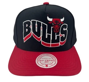 Mitchell & Ness NBA Chicago Bulls Wavy Pro Crown Fit Snapback Hat, New - Picture 1 of 7