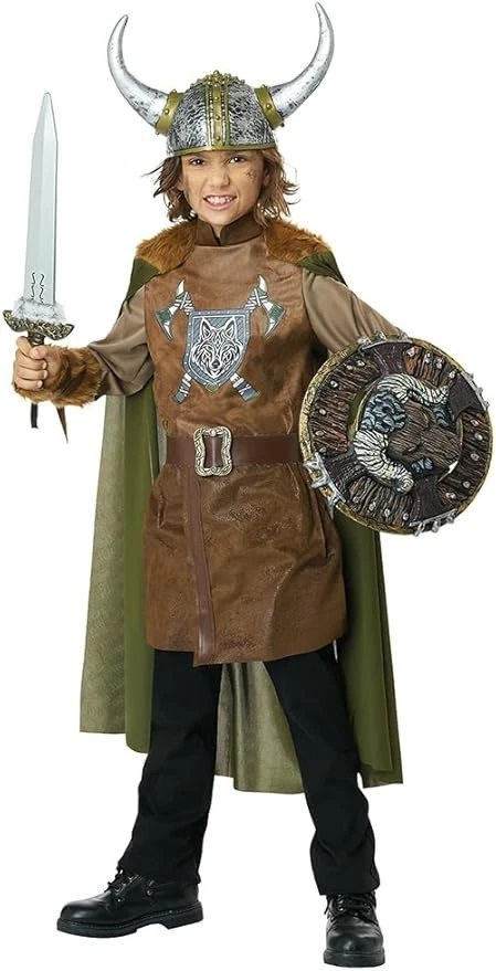 Brave Viking Boy Warrior Child Costume - Image 1 of 1