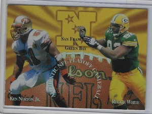 1997 Collector's Edge Masters Playoff Game Ball Proofs #16 R.White/K.Norton Jr. - Picture 1 of 2