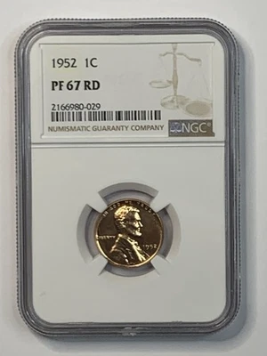 Centavo Lincoln Wheat 1952 1 c prueba de centavo NGC PF67RD **HKXHK0029 Foto 1 de 4