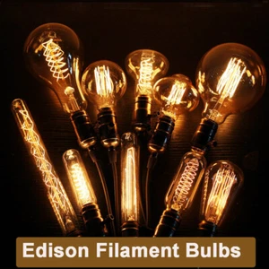 B22 Cap 40W 60W Dimmable Edison Bulb Filament Light Retro Cafe Decor Bulbs 220V - Picture 1 of 34
