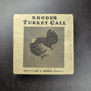 Vintage Rhodos 1950’s Wood Turkey Call By Roy O Rhodes Martinsburg PA USA - Bild 1 von 24