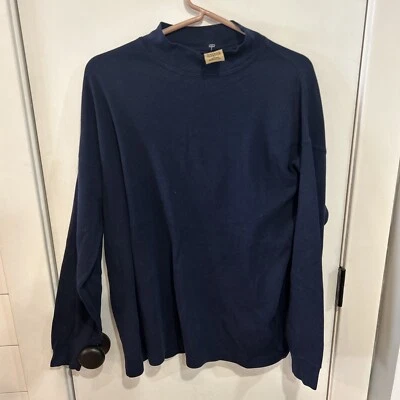 Clásicos informales vintage de los 80 Lord & Taylor cuello tortuga falso hecho en EE. UU. grande Foto 1 de 4