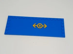 LEGO Trains : Tuile Plaque 6 x 16 logo - Réf 6205pb002L bleu - Set 60052 - Imagen 1 de 1