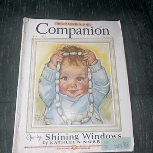 1935 April Woman's Home Companion Magazine Dress Fashion Baby Cover - Picture 1 of 24