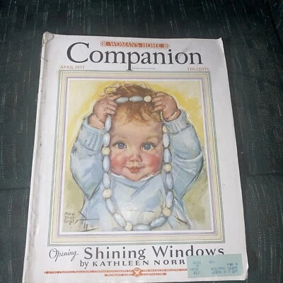 1935 April Woman's Home Companion Magazine Dress Fashion Baby Cover - Image 1 of 4