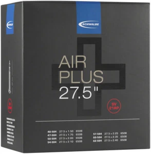 Schwalbe Air Plus Tube - 27.5 x 2.1 - 3, 40mm Presta Valve - Picture 1 of 1