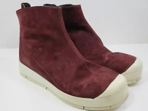 A7EIJE Mujer Gamuza Cremallera/Top Alto Ciruela Burgandy - Talla M - Imagen 1 de 10