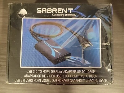Sabrent usb 3.0 to hdmi adapter DA-HDU3 SEALED - Image 1 of 4