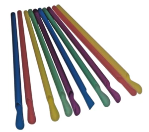 MEHRWEG Jumbo Löffeltrinkhalme,Slushstrohhalme Ø 8x210mm bunt - Bild 1 von 3