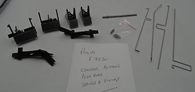 PHILIPS F7230 S/H REPLACEMENT BUTTONS & CONTROL RODS, SPRINGS  PLEASE READ - Image 1 of 4