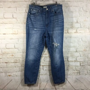 Madewell Jeans Damen Größe 32 Rigid Skinny Medium Wash Distressed Whiskered - Bild 1 von 10