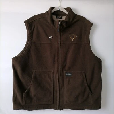 DDX Dri Duck Mens Brown Mock Neck Logo Full Zip Polyester Flex Vest Size X-Large - Image 1 of 4