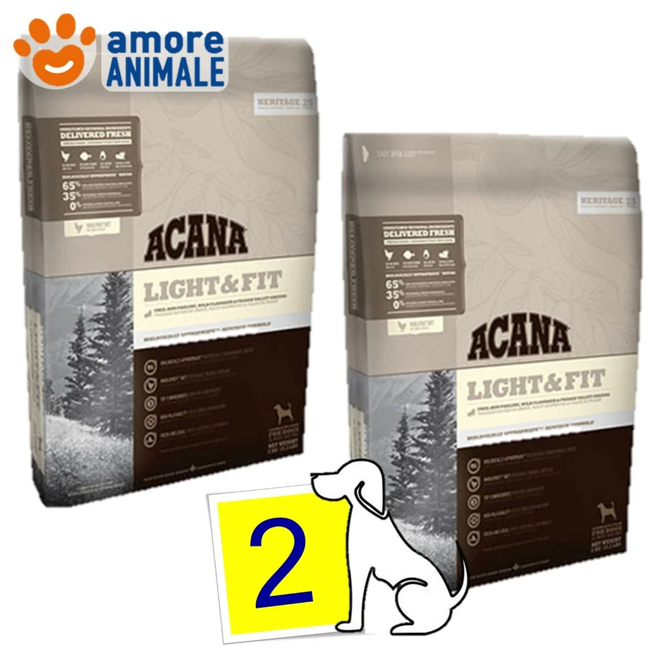Acana Heritage Dog Light & Fit für ausgewachsene Hunde 11 4kg