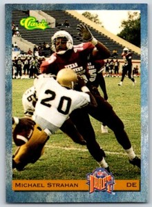 1993 Classic MICHAEL STRAHAN TX Southern Giants #58 HOF FREE Ship!