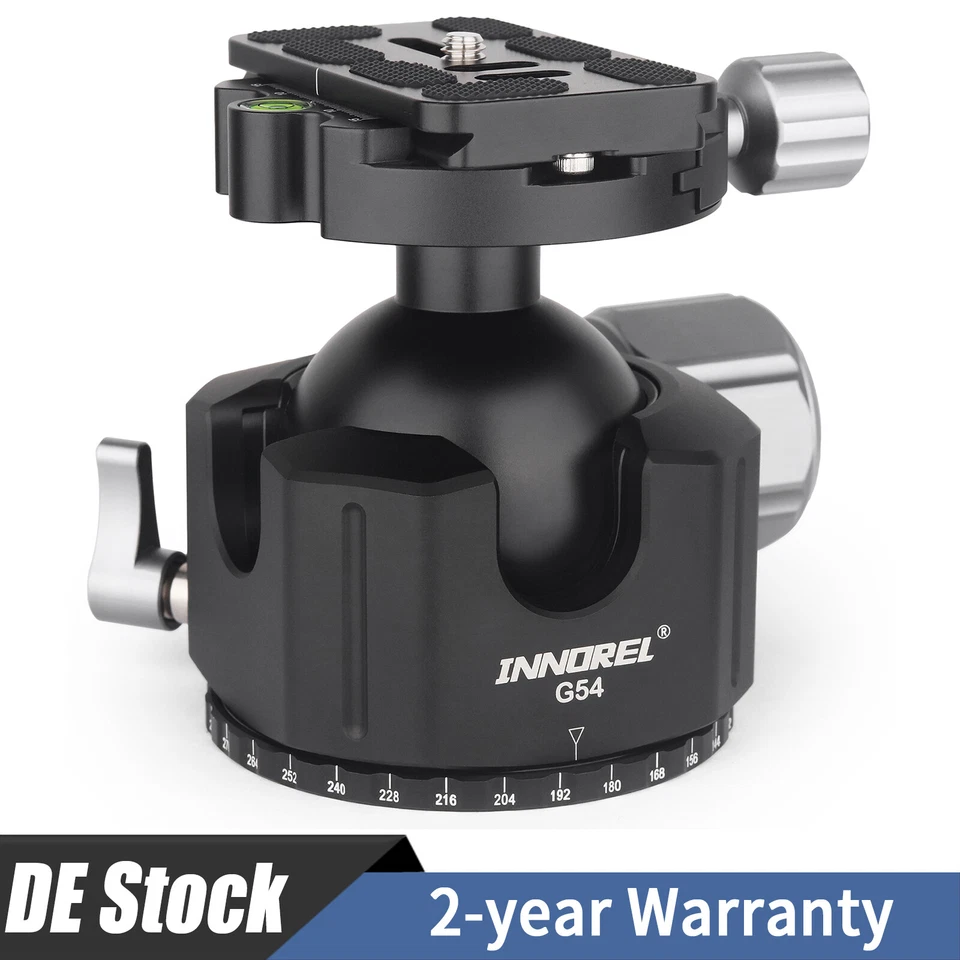 INNOREL Professioneller Stativkopf Low Gravity Center CNC Kugelkopf G36/G44/G54 - Bild 1 von 4