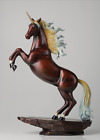 21'' bronze brass copper freehand colored drawing home decor a horse statue