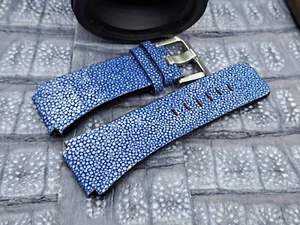 26mm/24mm Stingray Leather Watch Band Vintage Minimalist Design Bespoke - Picture 1 of 9