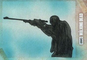 Walking Dead Road To Alexandria Sketch Card By Michelle Rayner