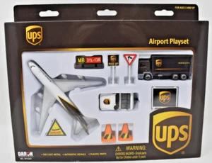 Airplane Airbus Boeing 747 UPS Airport Set Herpa Wings approx 1/500 metal Daron - Picture 1 of 2